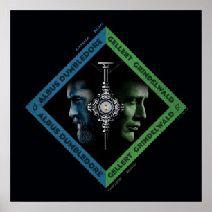 Dumbledore en Grindlewald Bloedtropie Grafisch Poster