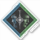 Dumbledore en Grindlewald Bloedtropie Grafisch Sticker (Voorkant)