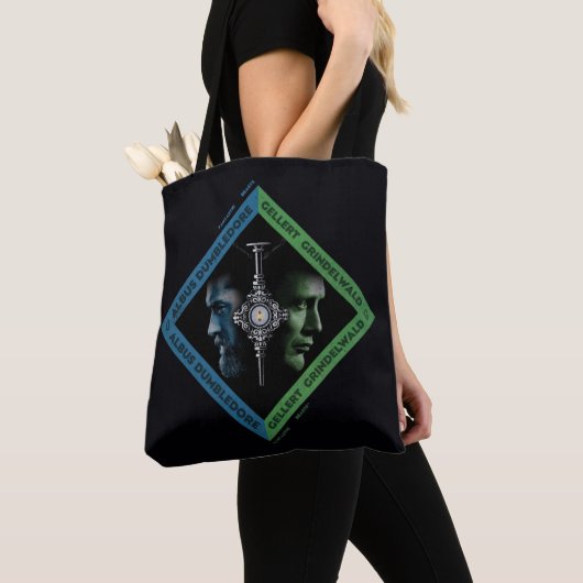 Dumbledore en Grindlewald Bloedtropie Grafisch Tote Bag (Dichtbij)