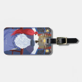 Dumbledore & Fawkes op Balcony Bagagelabel (Voorkant horizontaal)