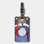 Dumbledore & Fawkes op Balcony Bagagelabel (Voorkant verticaal)