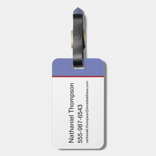 Dumbledore & Fawkes op Balcony Bagagelabel (Achterkant verticaal)