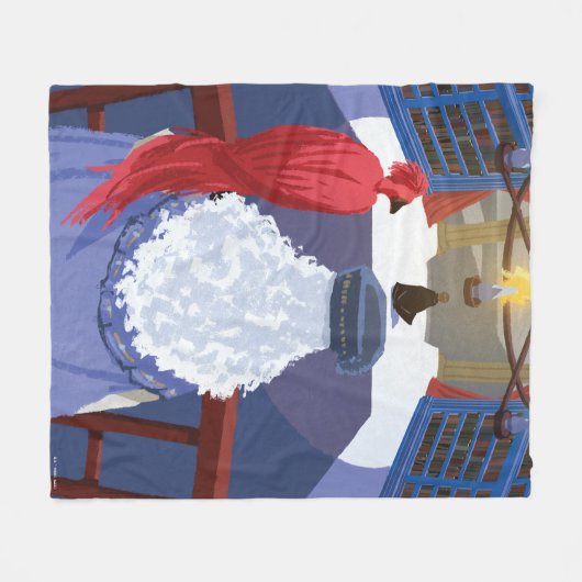 Dumbledore & Fawkes op Balcony Fleece Deken (Voorkant (Horizontaal))