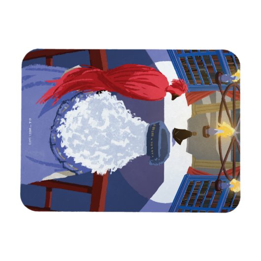 Dumbledore & Fawkes op Balcony Magneet (Horizontaal)