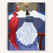 Dumbledore & Fawkes op Balcony Notitieboek (Voorkant)