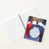 Dumbledore & Fawkes op Balcony Notitieboek (Binnen)