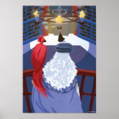 Dumbledore & Fawkes op Balcony Poster (Voorkant)