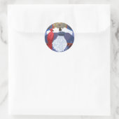 Dumbledore & Fawkes op Balcony Ronde Sticker (Tas)