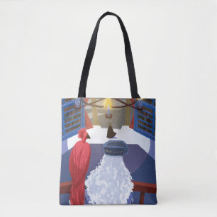 Dumbledore & Fawkes op Balcony Tote Bag