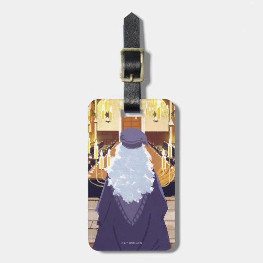 Dumbledore Speaking in Hogwarts Great Hall Bagagelabel (Voorkant verticaal)