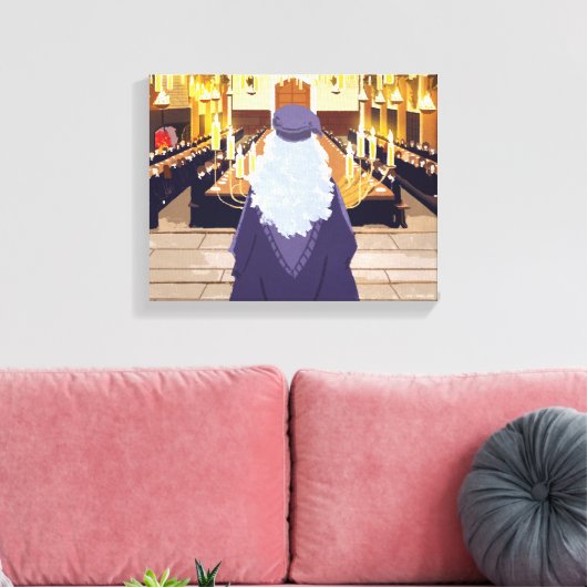 Dumbledore Speaking in Hogwarts Great Hall Canvas Afdruk (Insitu (Woonkamer))