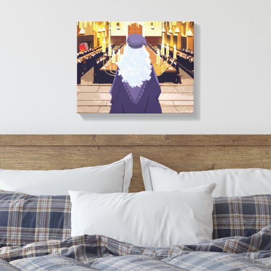 Dumbledore Speaking in Hogwarts Great Hall Canvas Afdruk (Insitu (Slaapkamer))