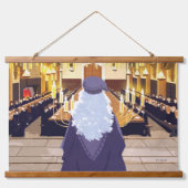 Dumbledore Speaking in Hogwarts Great Hall Hangend Wandkleed (Voorkant)