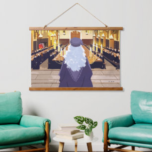 Dumbledore Speaking in Hogwarts Great Hall Hangend Wandkleed