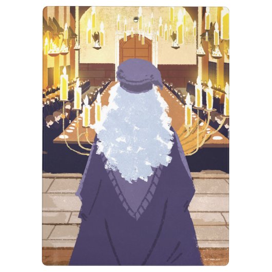 Dumbledore Speaking in Hogwarts Great Hall Klembord (Achterkant)