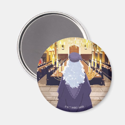 Dumbledore Speaking in Hogwarts Great Hall Magneet (Voorkant / Achterkant)
