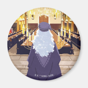 Dumbledore Speaking in Hogwarts Great Hall Magneet