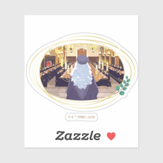 Dumbledore Speaking in Hogwarts Great Hall Sticker (Vel)