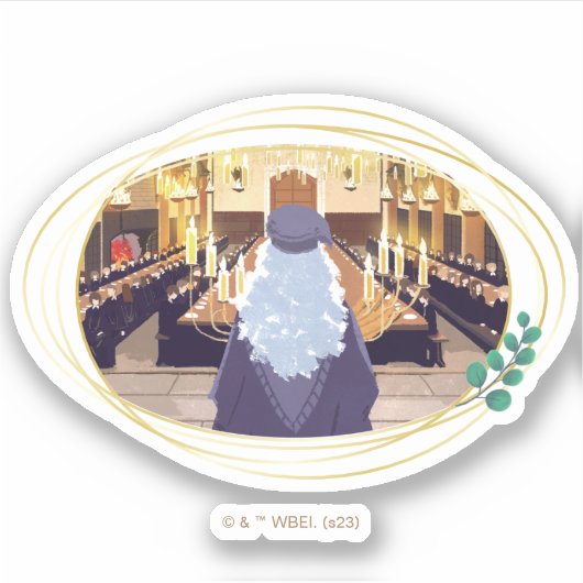 Dumbledore Speaking in Hogwarts Great Hall Sticker (Voorkant)