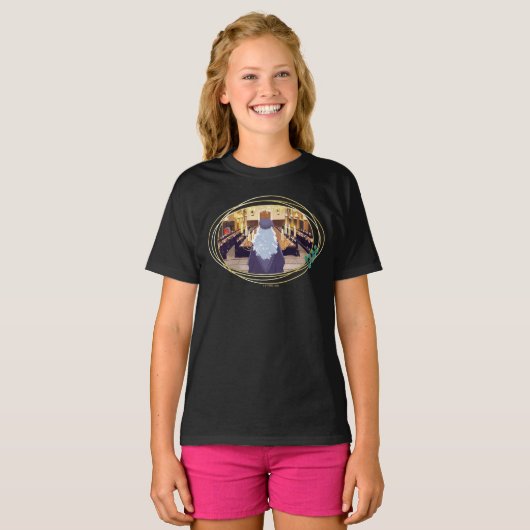 Dumbledore Speaking in Hogwarts Great Hall T-shirt (Voorkant volledig)