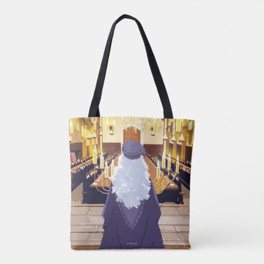 Dumbledore Speaking in Hogwarts Great Hall Tote Bag (Achterkant)