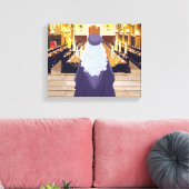 Dumbledore spreekt in de Grote Zaal van Hogwarts Canvas Afdruk (Insitu (Woonkamer))