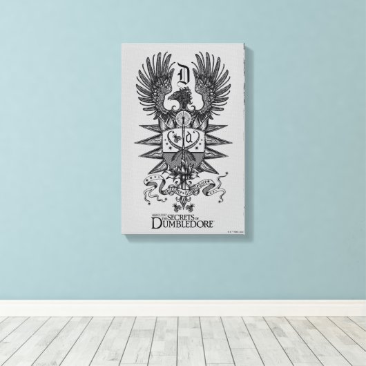 Dumbledore's Crest Canvas Afdruk (Insitu (Houten vloer))