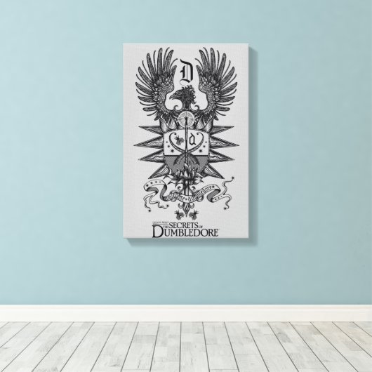 Dumbledore's Crest Canvas Afdruk (Insitu (Houten vloer))
