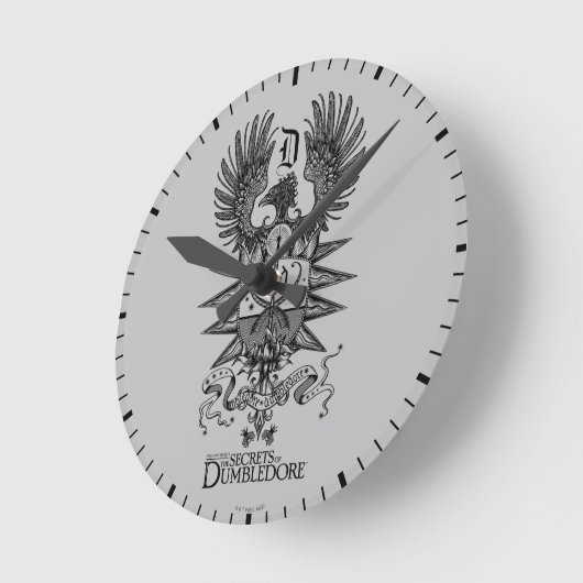Dumbledore's Crest Ronde Klok (Hoek)