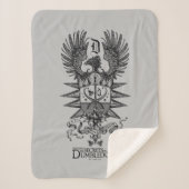 Dumbledore's Crest Sherpa Deken (Voorkant)