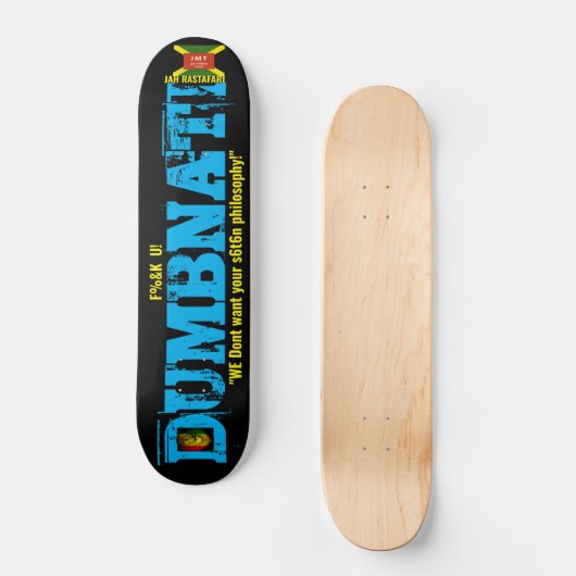 DUMBNATI Skateboard, 7¾" deck Persoonlijk Skateboard (Voorkant)