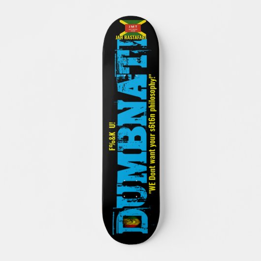 DUMBNATI Skateboard, 7¾" deck Persoonlijk Skateboard (Voorkant)