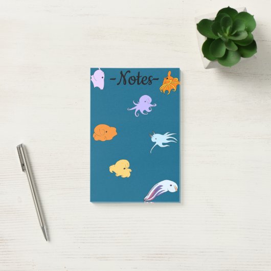 Dumbo-achtige octopussen post-it® notes (Kantoor)