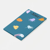 Dumbo-achtige octopussen post-it® notes (Schuin)