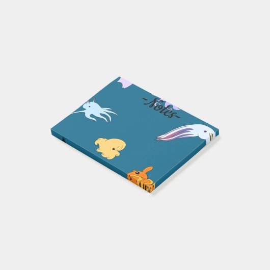 Dumbo-achtige Octopussen Post-it® Notes (Schuin)