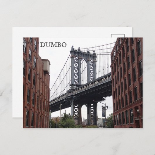 DUMBO, Brooklyn #1-2 Briefkaart (Voorkant / Achterkant)