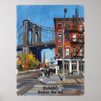 DUMBO Brooklyn New York — Iconische Brug Poster