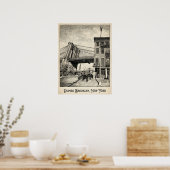 DUMBO Brooklyn New York — Iconische Brug Poster (Keuken)