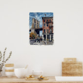 DUMBO Brooklyn New York — Iconische Brug Poster (Keuken)