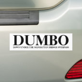 DUMBO-Bumpersticker Bumpersticker (Op auto)