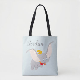 Dumbo die door de hemel steekt tote bag