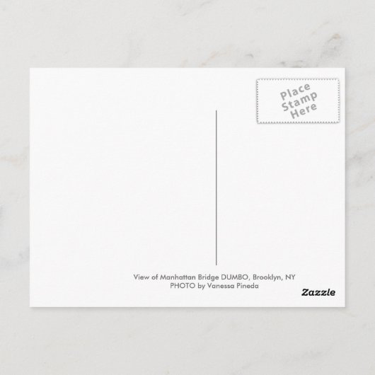 DUMBO in Dusk Briefkaart (Achterkant)