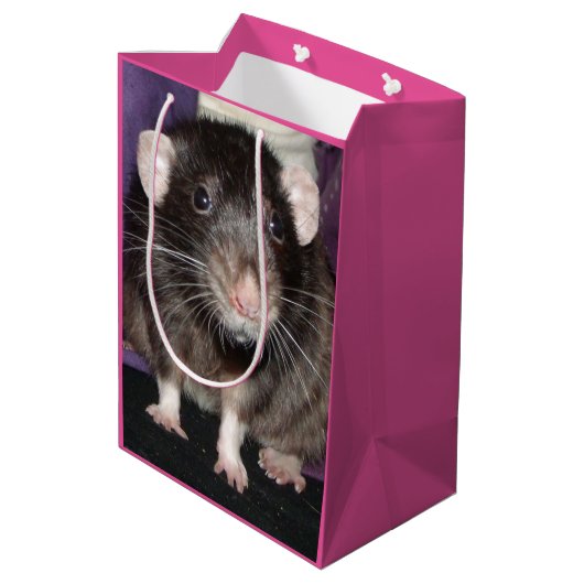 Dumbo rat Verjaardagscadeau tas Medium Cadeauzakje (Achterkant Gekanteld)