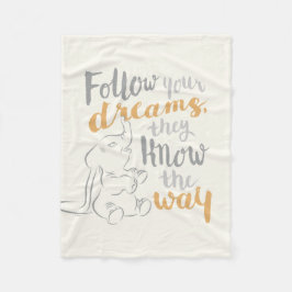 Dumbo | Volg je dromen Fleece Deken