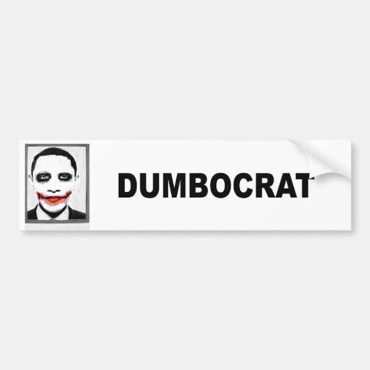 Dumbocrat Bumpersticker (Voorkant)