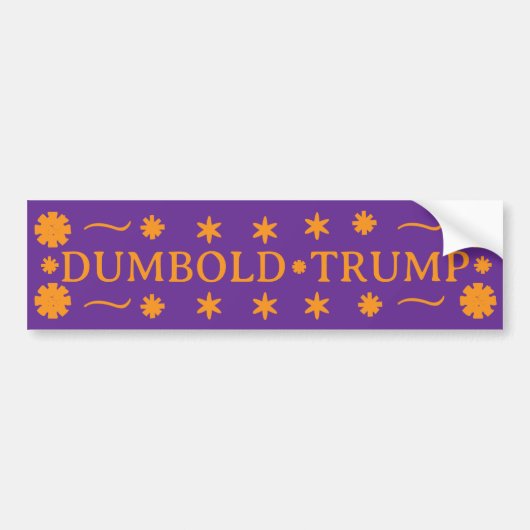 DUMBOLD TRUMP - BUMPERSTICKER (Voorkant)