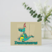 Dumbosaurus Dino Cartoon Briefkaart (Staand voorkant)