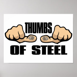 Dumbs van staal poster