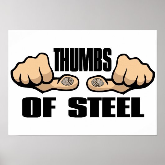 Dumbs van staal poster (Voorkant)