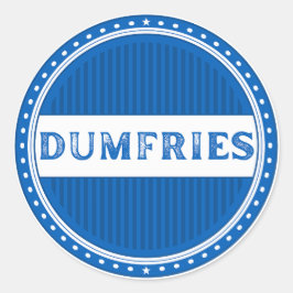 Dumfries City Pride Embleem – Schotse identiteit Ronde Sticker